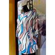 Kék színű,elegáns zsebes, molett női tunika, felső Kék színű,elegáns zsebes, molett női tunika, felső