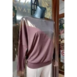 Csokibarna alkalmi elegáns denevér ujjú női felső, tunika Csokibarna alkalmi elegáns denevér ujjú női felső, tunika