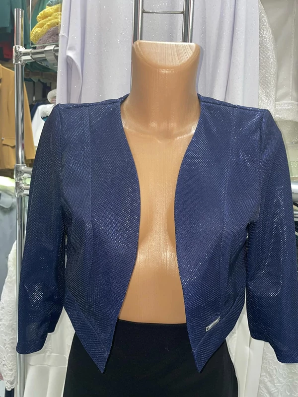 Alkalmi  sötétkék elegáns női boleró