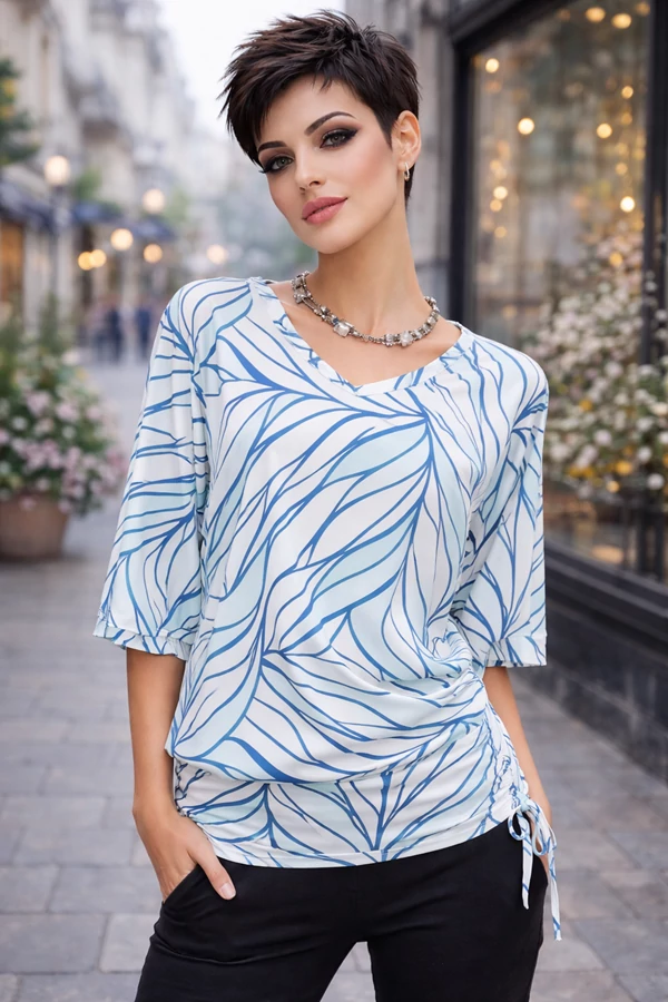 Amelita kék elegáns női felső