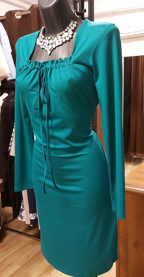 Zöld elegáns női mini ruha